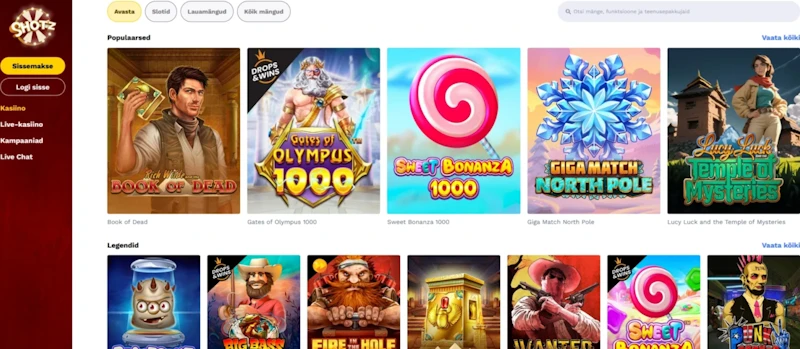 Shotz Casino – 200 käteiskierrosta ilman kierrätystä